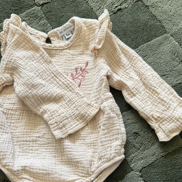 Pink Ruffled Baby One Piece - Picture 4 of 5